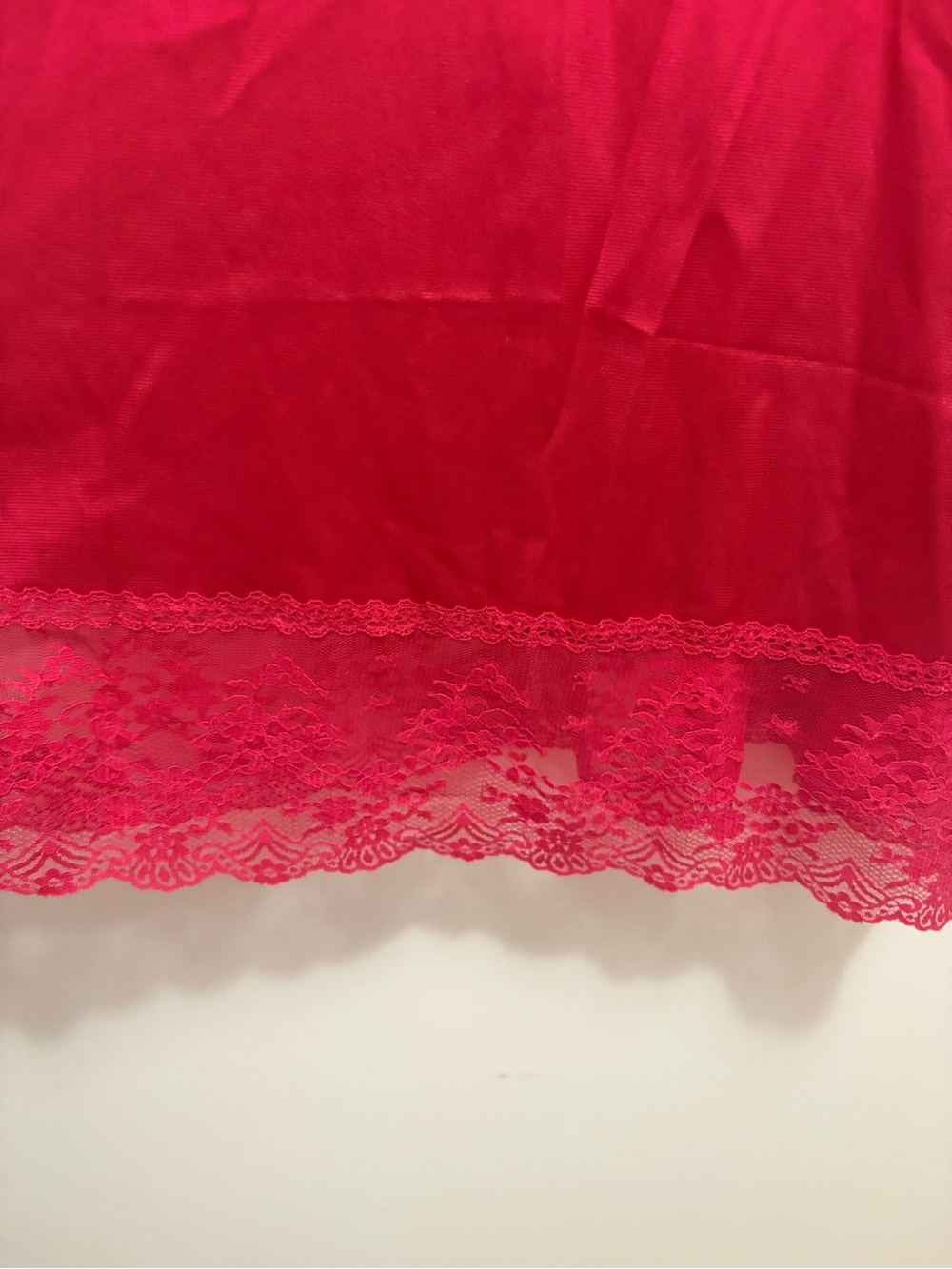 Vanity Fair Scarlet Lace-Trim Slip Chemise - Picture 11 of 11